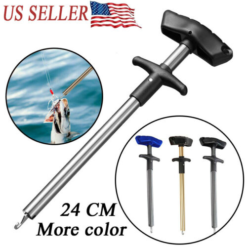Easy Fish Hook Remover Puller Detacher T-handle Extractor Fishing Tackle Tool Us