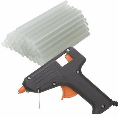 Hot Melt Glue Gun With 24 Mini Clear Glue Sticks For Arts Craft Ul Listed Black
