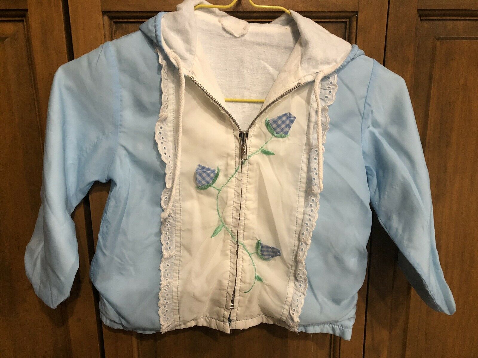 Vintage 1970’s Blue Toddlers Spring Hooded Jacket