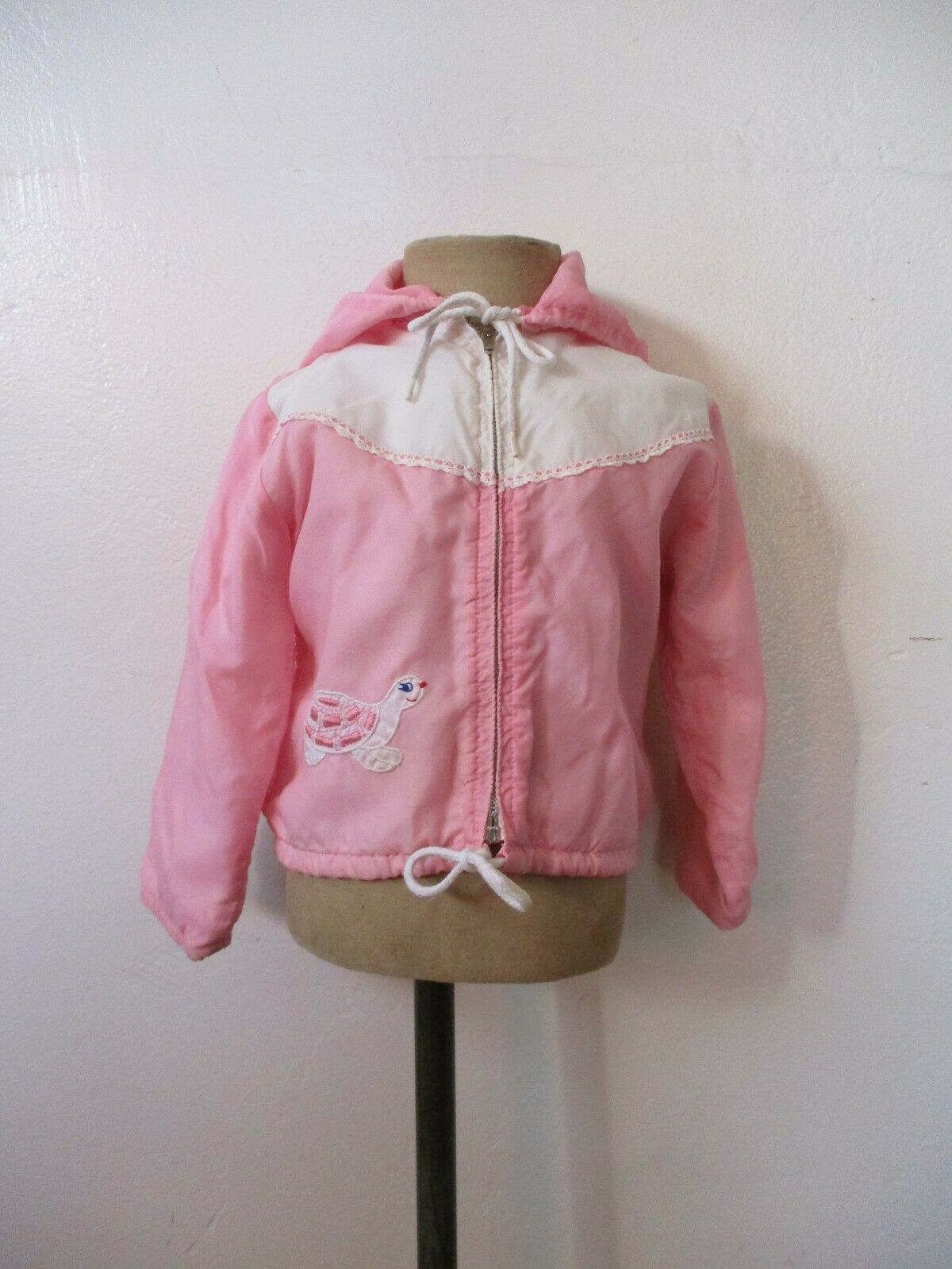 Baby's Pink Turtle Nylon Jacket By Sears Size 2