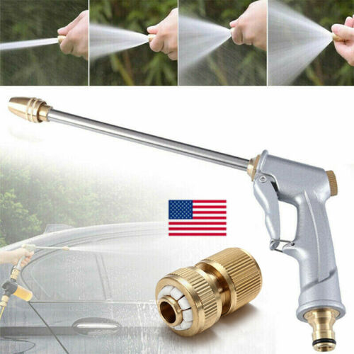 Us High Pressure Power Gun Water Spray Garden Hose Nozzle Car Clean Washer Tool