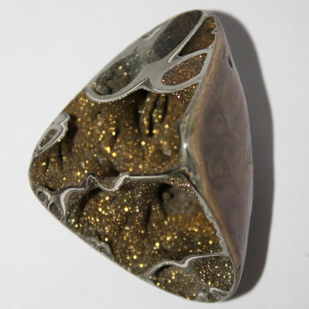 Pyritized Ammonite Slice,  55x37x21 Mm