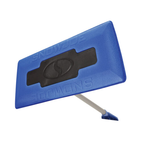 Snow Joe 2-in-1 Telescoping Snow Broom + Ice Scraper | 18-inch Foam Head (blue)